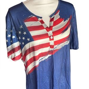 Women’s American Flag Graphic T-Shirt NWOT